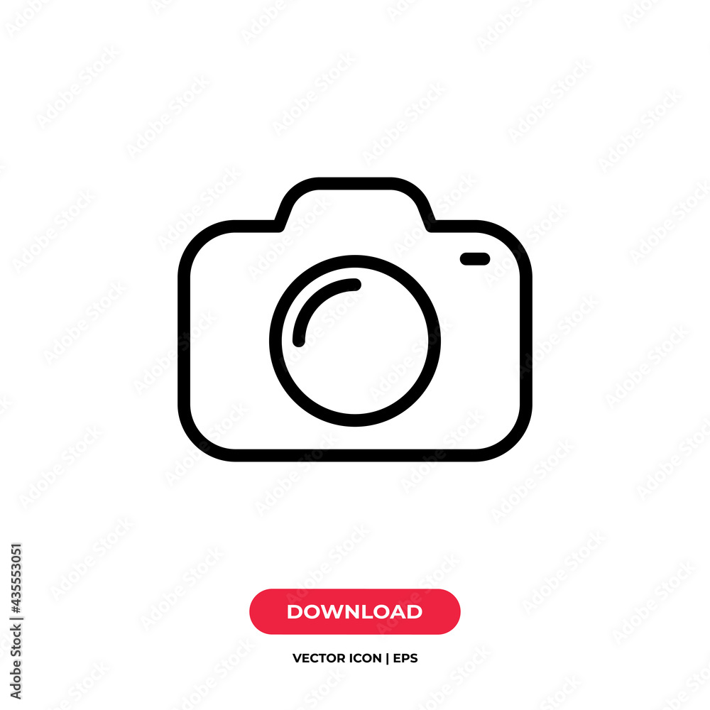 Camera icon vector. Photography sign Camera icon vector. Photography sign