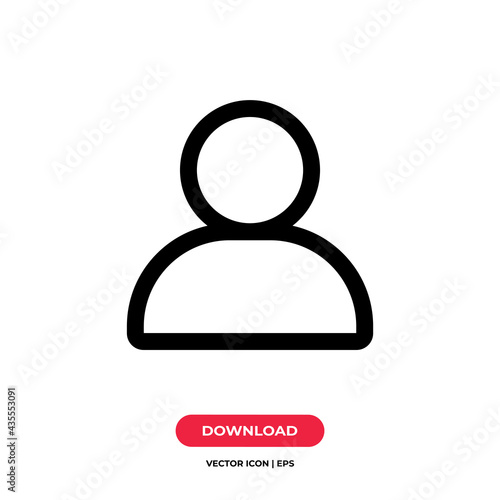 User icon vector. Avatar sign