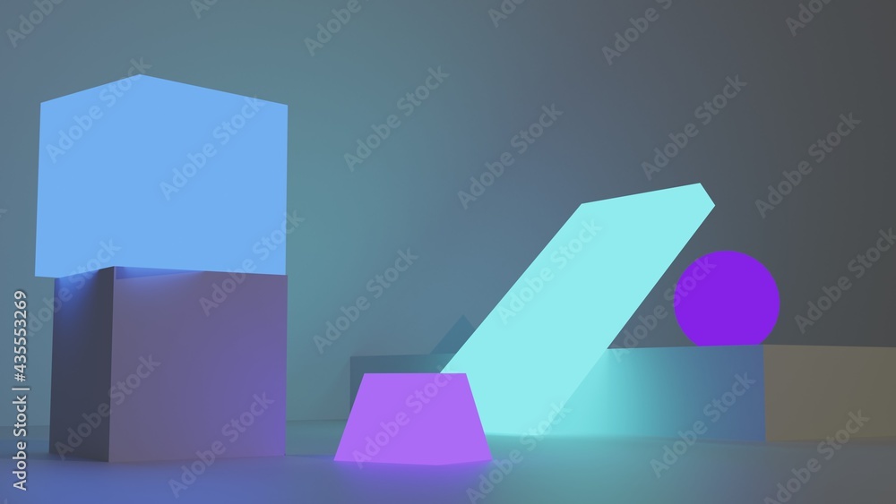 Fototapeta premium 3D room render