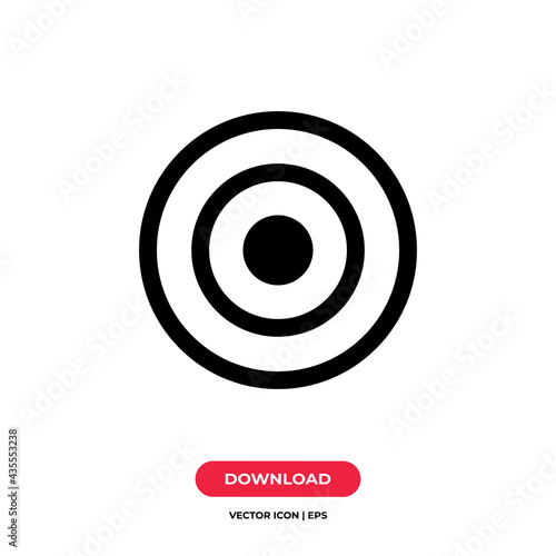 Target icon vector. Goal sign