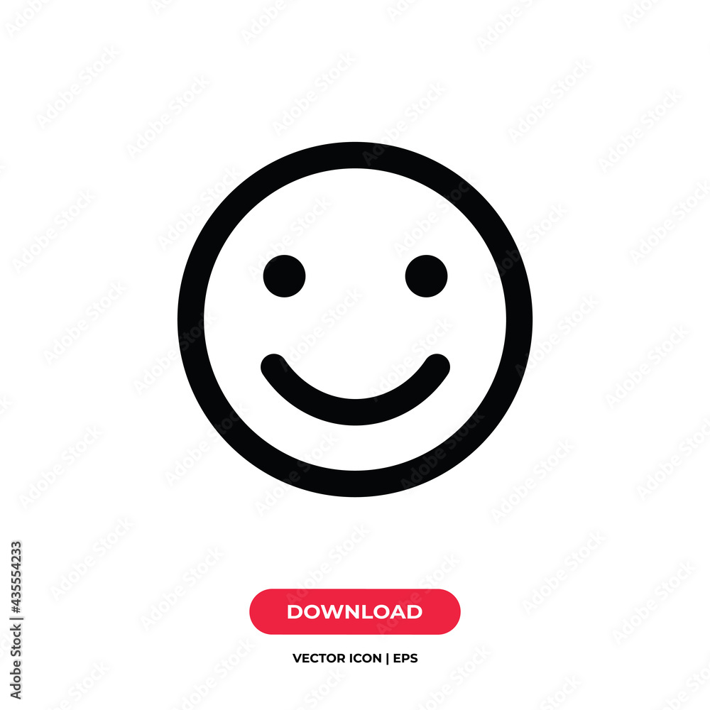 Happy icon vector. Smile sign Happy icon vector. Smile sign