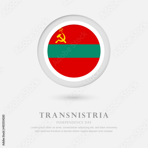 Abstract happy independence day of Transnistria country with country flag in circle greeting background Free Download Abstract happy independence day of Transnistria country with country flag in circle greeting background - GFXLoad