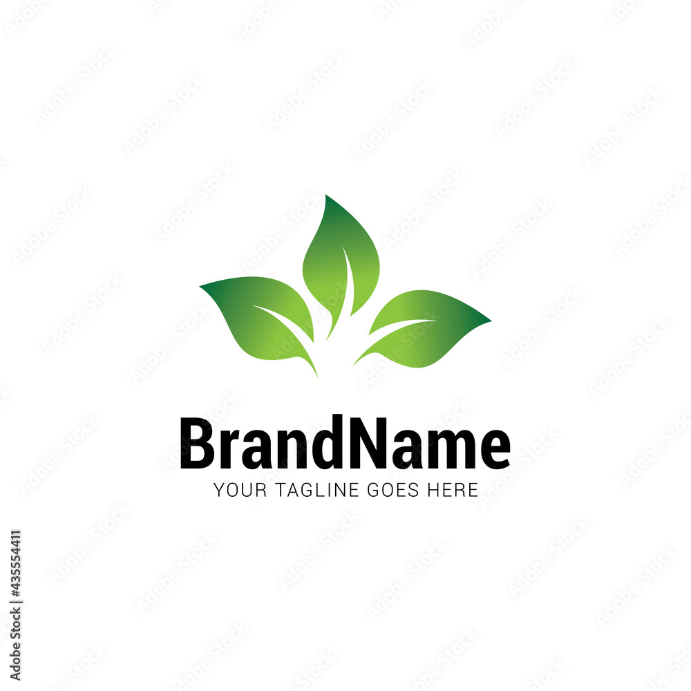 Leaf logo icon vector template. Leaf logo icon vector template.