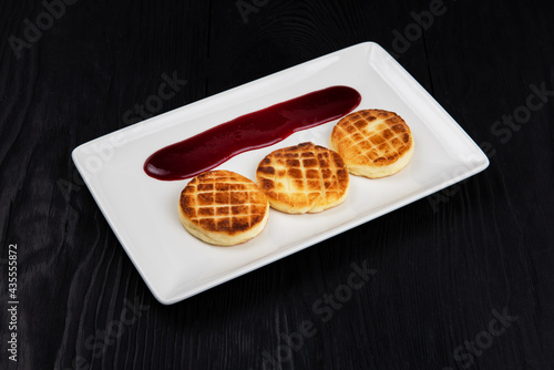 Cottage cheese pancakes wit...