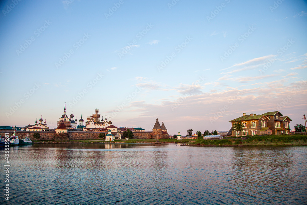 Fototapeta premium solovetsky monastery arkhangelsk region white sea russia