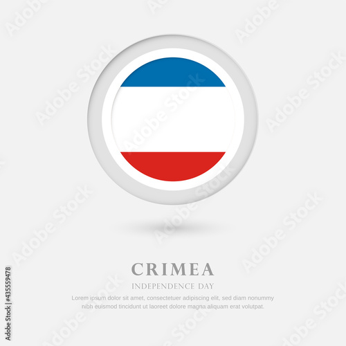 Abstract happy independence day of Crimea country with country flag in circle greeting background Free Download Abstract happy independence day of Crimea country with country flag in circle greeting background - GFXLoad