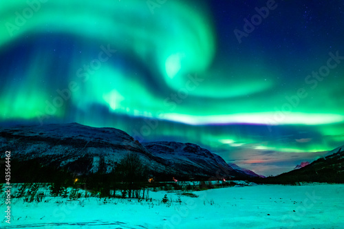 Wallpaper Mural sunset over the mountains Torontodigital.ca