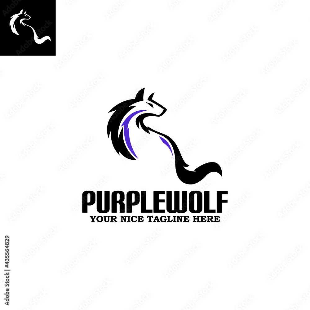 great wolf logo, silhouette of simple black wolf vector illustrations ...