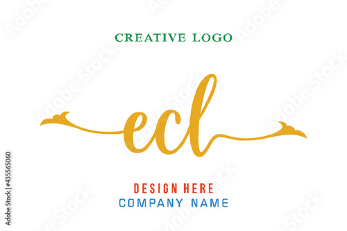 ECL lettering logo is simple, easy to understand and authoritative