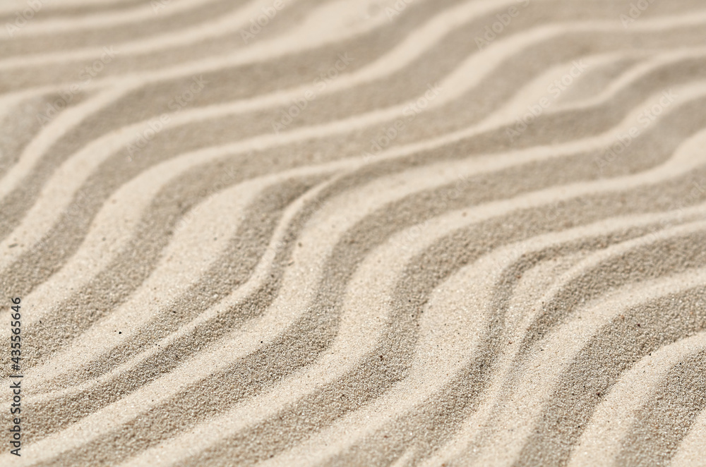 wavy sand texture in narrow focus and blurring wavy sand texture in narrow focus and blurring