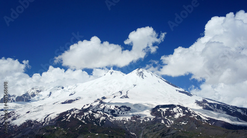 Elbrus summit, mountain in summer © Nikolay E