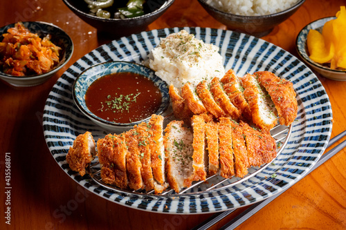 Donkatsu with rice