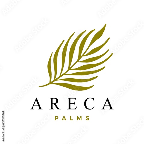 Εκτύπωση καμβά areca palm logo vector icon illustration