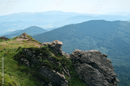 Beautiful natural landscape in the mountains. Picturesque view of the valley. Travel and exploration. Amazing natural scenery. Tourism and travel concept image, fresh and relaxing image of nature