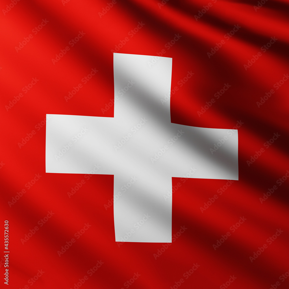 Large Flag of Switzerland fullscreen background in the wind Large Flag of Switzerland fullscreen background in the wind