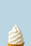 Close up of soft serve ice cream. ソフトクリームのクローズアップ	
