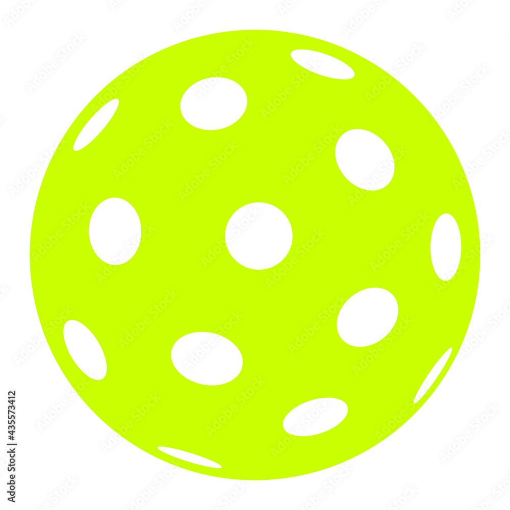 pickleball ball isolated on white pickleball ball isolated on white