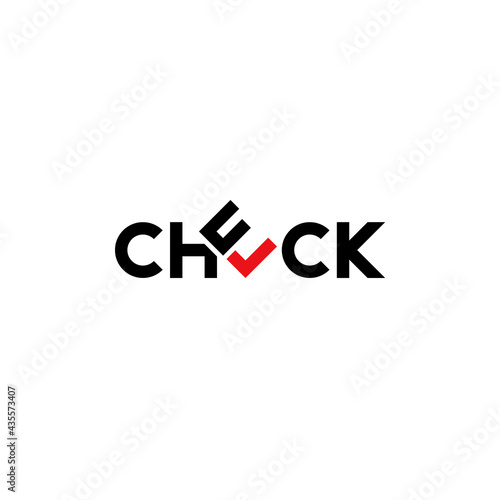 Check lettering, business logo design. Free Download Check lettering, business logo design. - GFXLoad