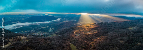 Views and plays of light. A look towards the Tagliamento river.