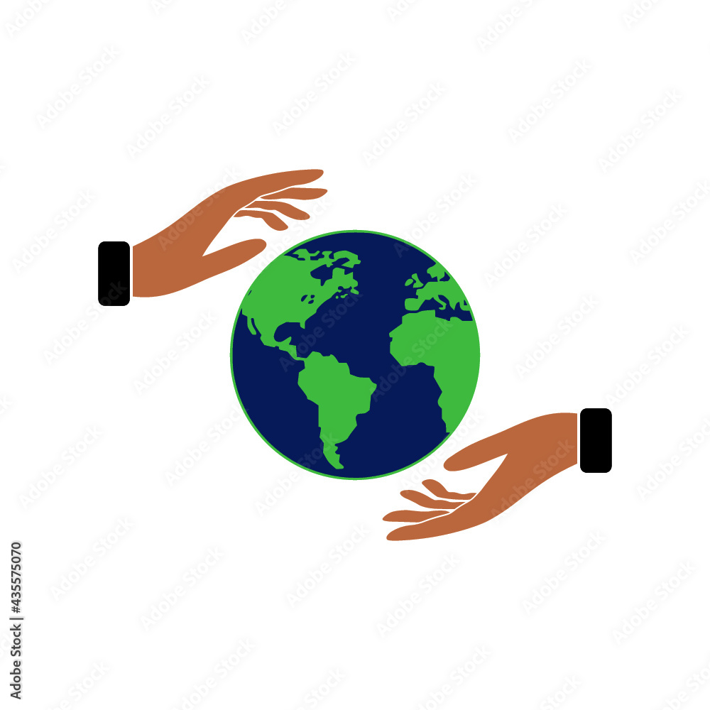 Earth day icon isolated on white background Earth day icon isolated on white background