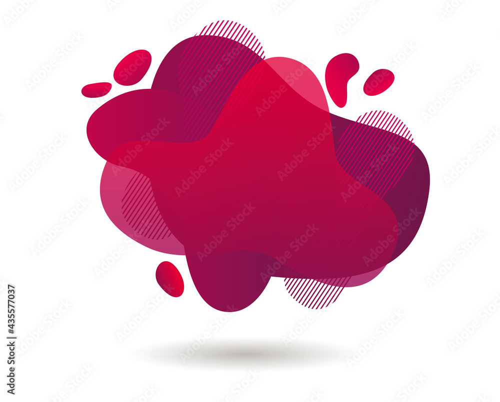 Fototapeta premium Fluid abstract background. Banners with flowing liquid shapes. Vector