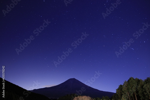 田貫湖からの富士山と星空