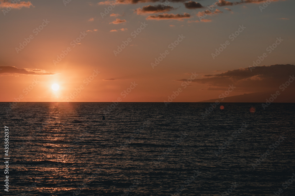 Spain, Tenerife. Incredible landscape at sunset. Warm, exciting and embracing colours. Spain, Tenerife. Incredible landscape at sunset. Warm, exciting and embracing colours.