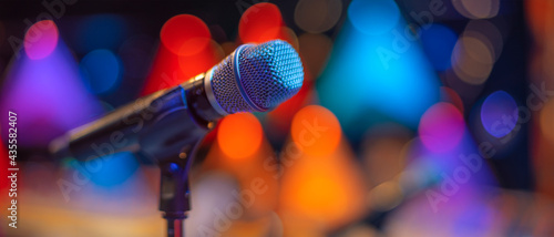 microphone on stage
