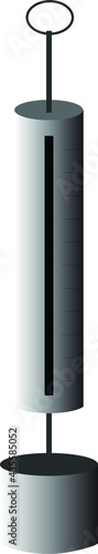 Vector Illustration of a Dynamometer, Experiment
