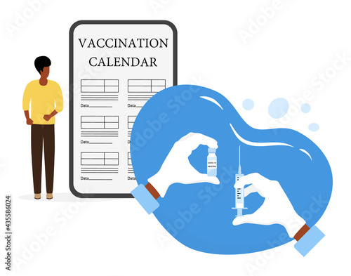 Vector People Vaccination Immunization Health care