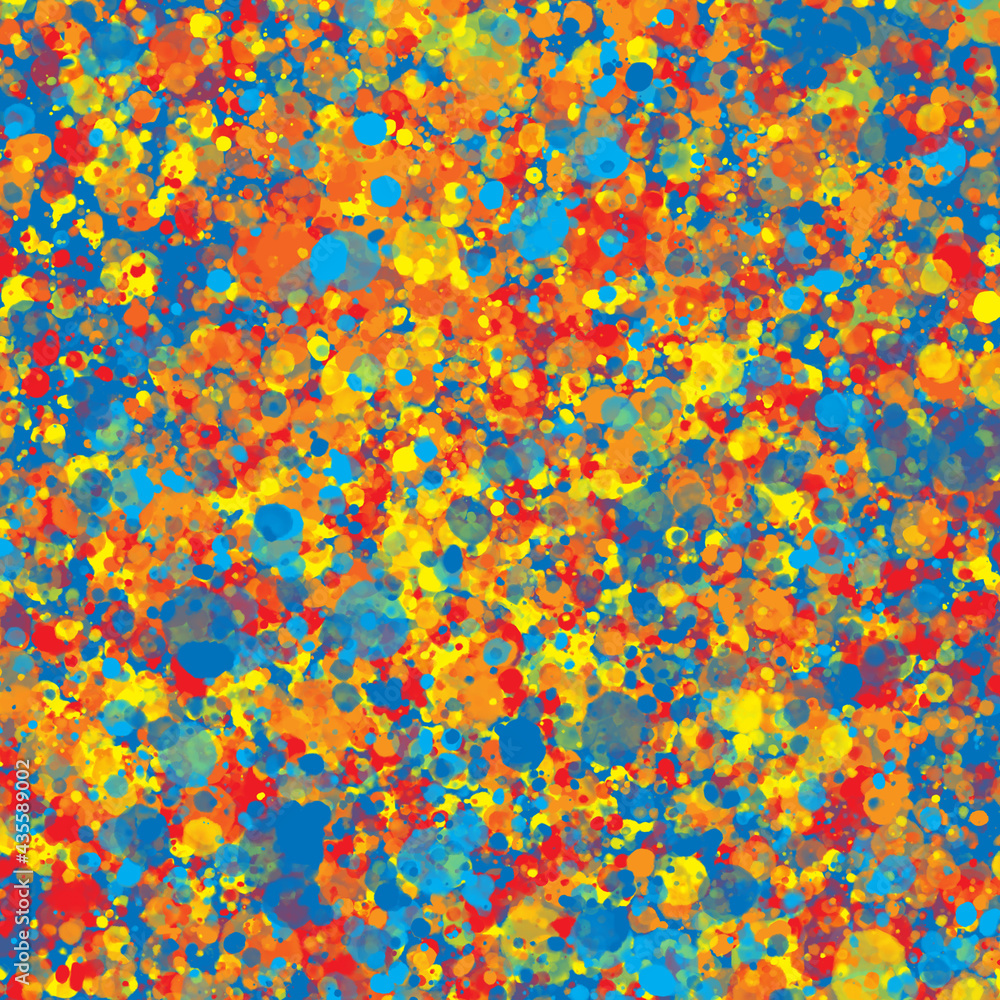 Colorful paint splatters Colorful paint splatters