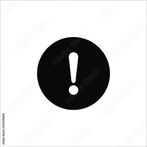 Warning icon. Attention icon. Danger symbol. Vector illustration