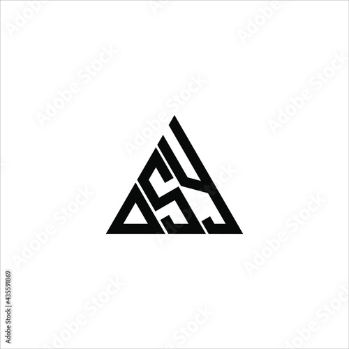 D S Y letter logo creative design. DSY icon