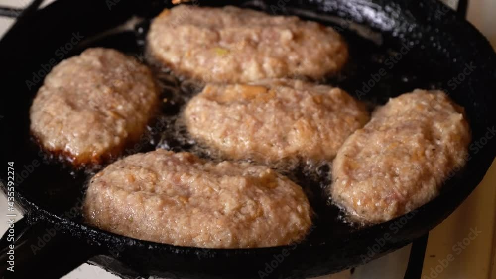 fast food at home, fry in a skillet, homemade cutlets, olia, food, cooking fast food at home, fry in a skillet, homemade cutlets, olia, food, cooking