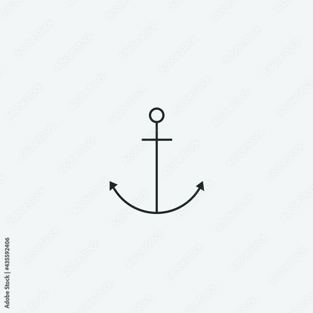 Anchor text vector icon Anchor text vector icon