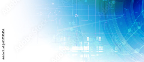 Technology data background, idea of global business solution