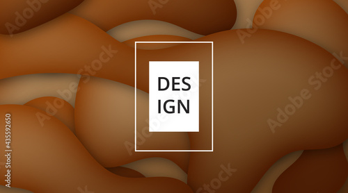 3d Abstract background brown modern style