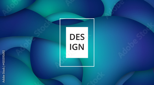 3d Abstract background blue gradient combination modern style