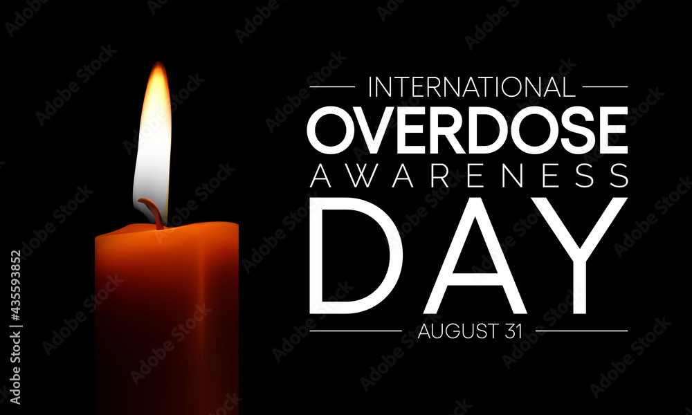 Fototapeta premium International Overdose (OD) awareness day is observed every year on August 8, it is the ingestion or application of a drug or other substance in quantities greater than are recommended. vector art.