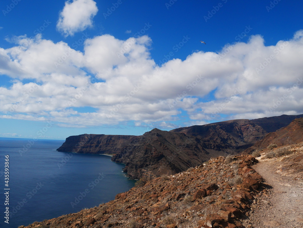 volcanic landscape on La Gomera, Canary Islands