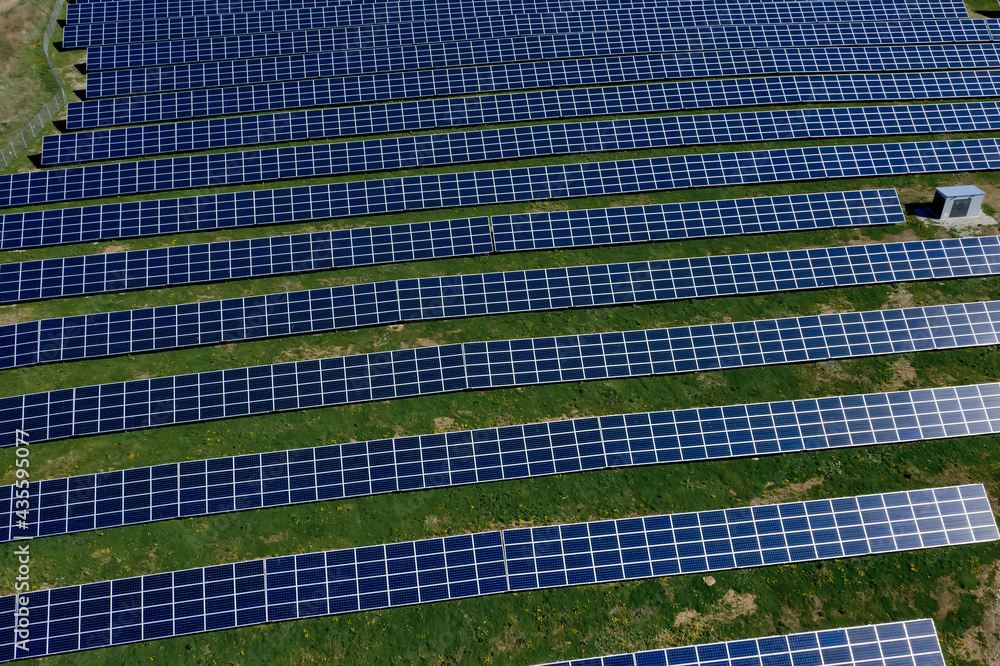 Solar panel produces green, environmentaly friendly energy