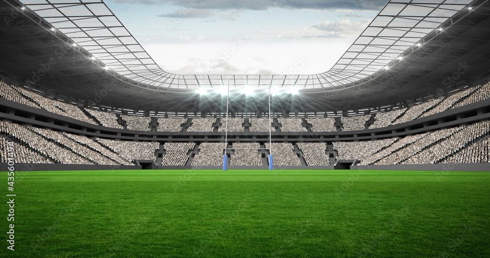 Rugby stadium editorial stock image. Image of stadium - 52786939