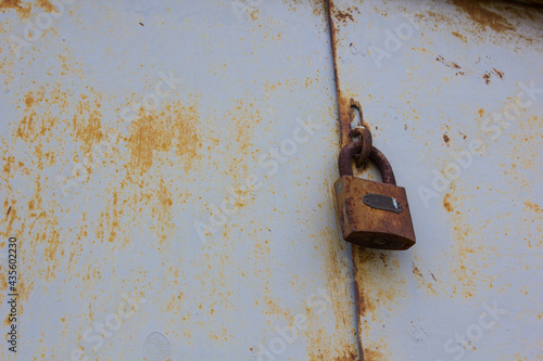 the lock is locked on the old door