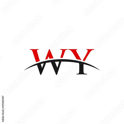 Free Download WY initial swoosh horizon, letter logo designs vector - GFXLoad