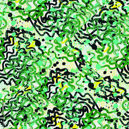 Seamless abstract unusual artwotk with chaotic line patterns