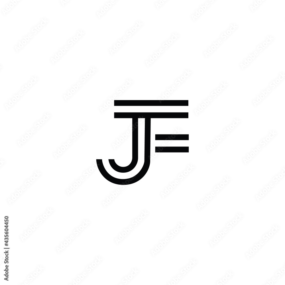 Letter jf linked flat overlapping design logo vector. J, F logo initial vector mark. JF Initial name logo. Double line JF Initial Letter Logo Vector Letter jf linked flat overlapping design logo vector. J, F logo initial vector mark. JF Initial name logo. Double line JF Initial Letter Logo Vector