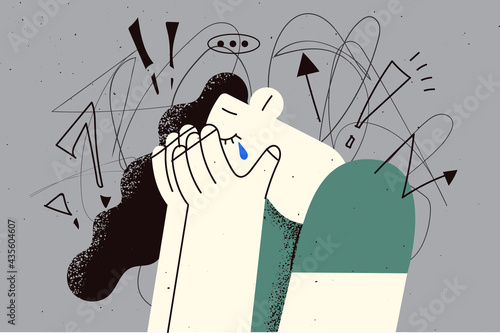 Obsessive compulsive, anxiety disorder concept