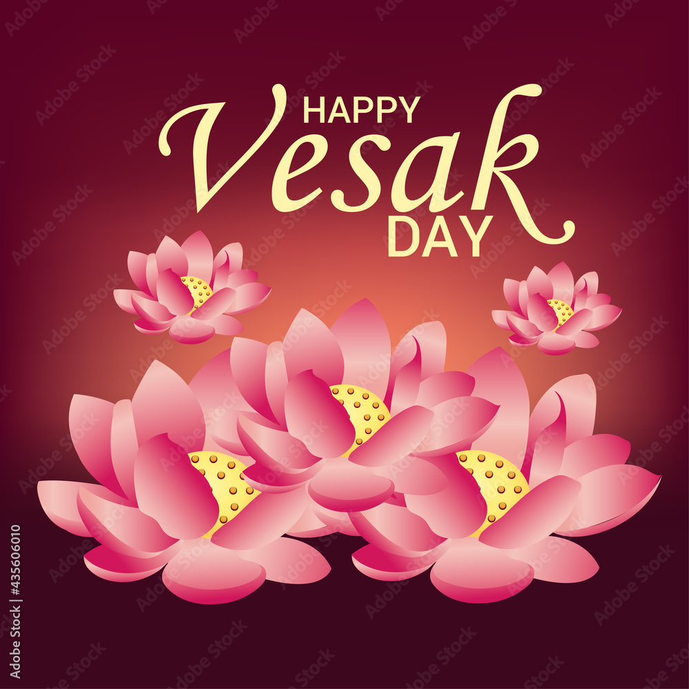 Vector illustration of a Background for Happy Vesak Day, Buddha day. Vector illustration of a Background for Happy Vesak Day, Buddha day.