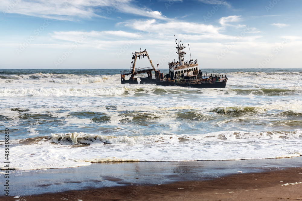 The shipwreck in the Atlantic ocean The shipwreck in the Atlantic ocean