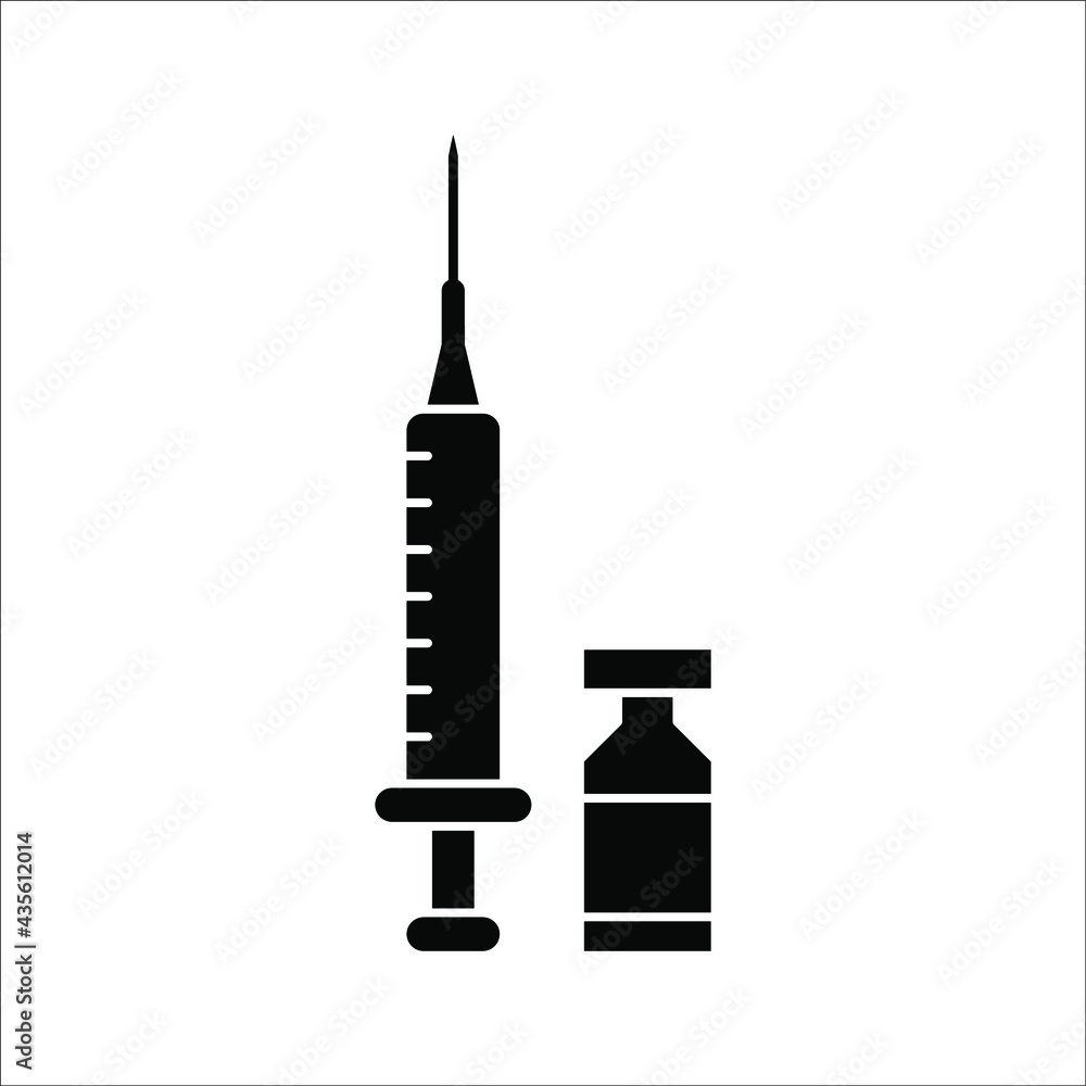 vector medical icon for pandemic vaccine ampoule and syringe. Image of covid-19 vaccine and syringe. Illustration of antiviral vaccine eps 10 vector medical icon for pandemic vaccine ampoule and syringe. Image of covid-19 vaccine and syringe. Illustration of antiviral vaccine eps 10